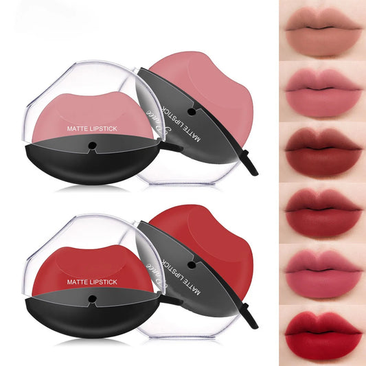 Lip-shaped Lipstick Lazy Lipstick Matte Waterproof