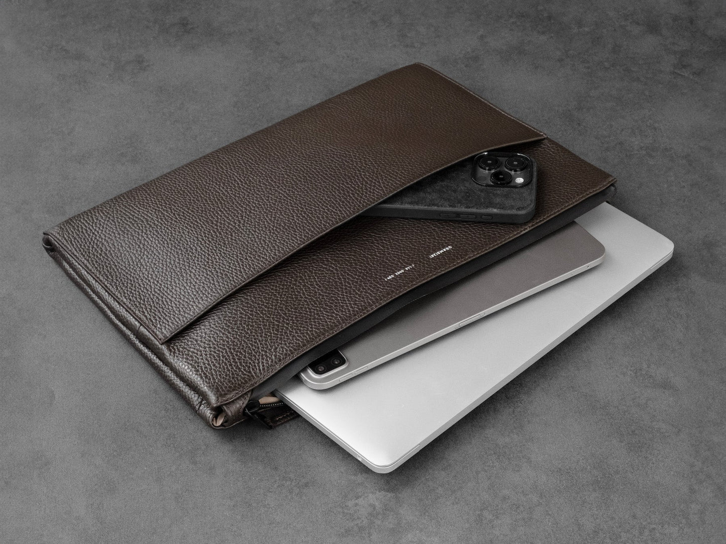 Leather Folio Laptop Bag