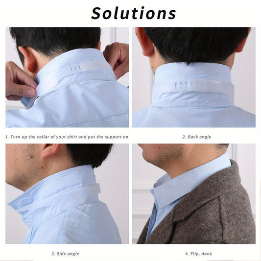 Adjustable Shirt Collar Support System