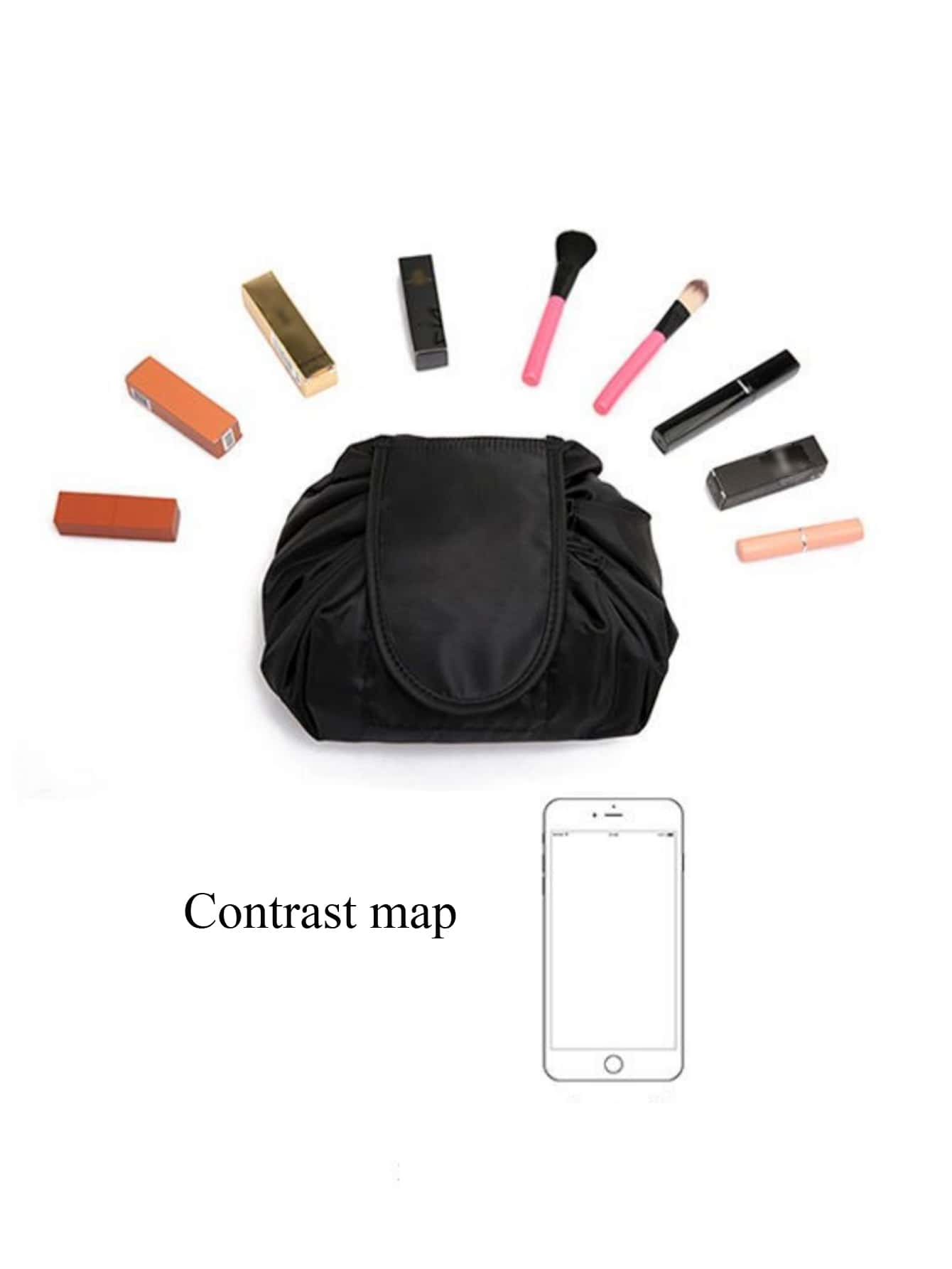 Portable Polyester Makeup Storage Bag