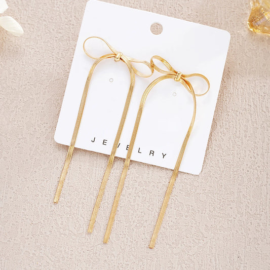 Simple Cute Bowknot Ear Studs for Women