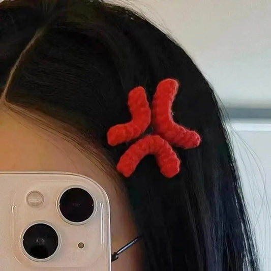 Wool Hairpin Angry One-Word Clip