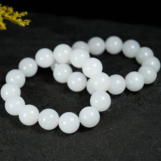 Nephrite White Jade Bracelet