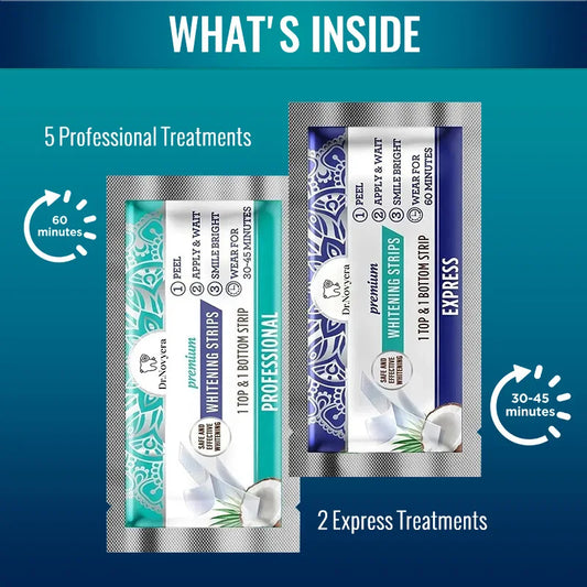 Whitening Strips, 7-day treatment (7 Strips per pack)