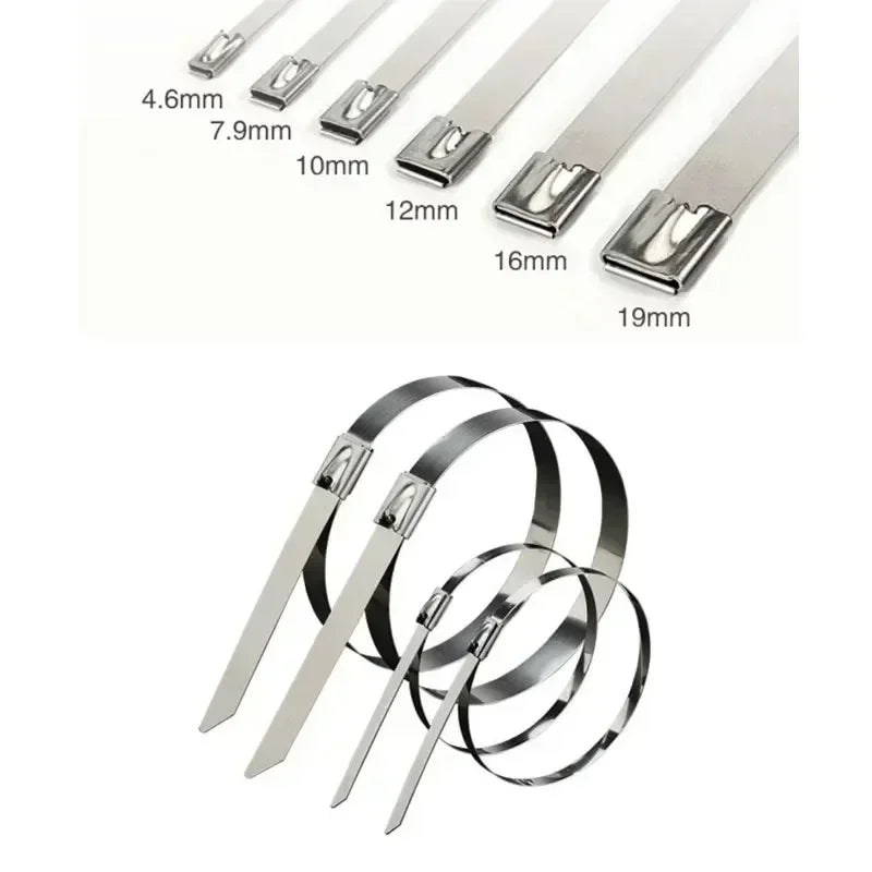 🔩304 Stainless Steel Cable Ties: Heavy-Duty, Secure & Weatherproof for Industrial & Outdoor Use