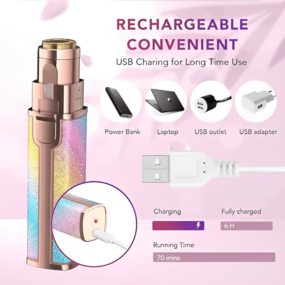 2-in-1 Rechargeable Flawless Hair Remover