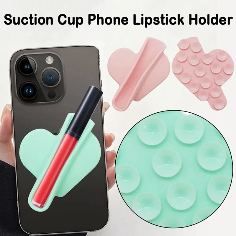 Silicone Phone Lipstick Holder