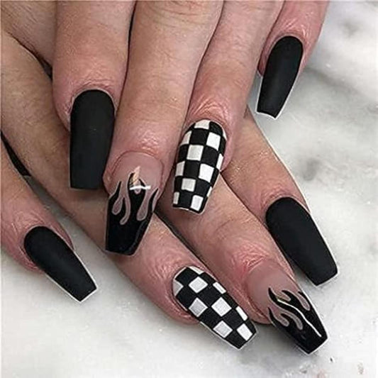 Paint Gel Nails Set (Pack of 12)