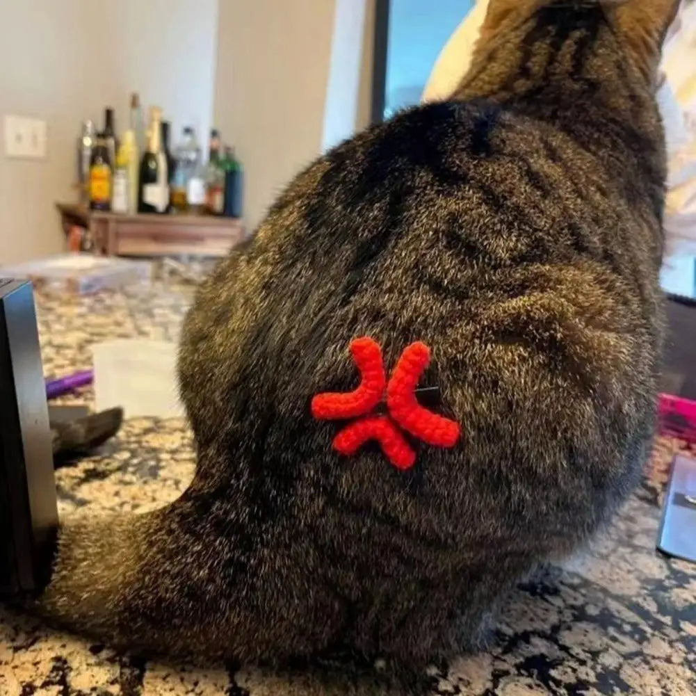 Wool Hairpin Angry One-Word Clip