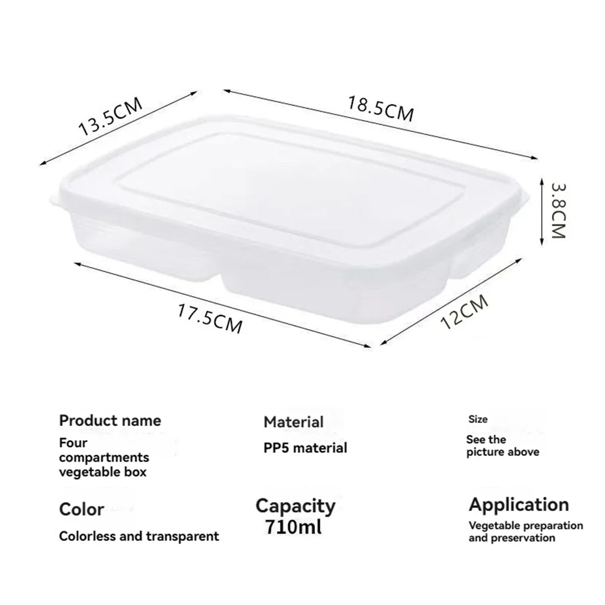 Food Grade Sealed Refrigerator Storage Box