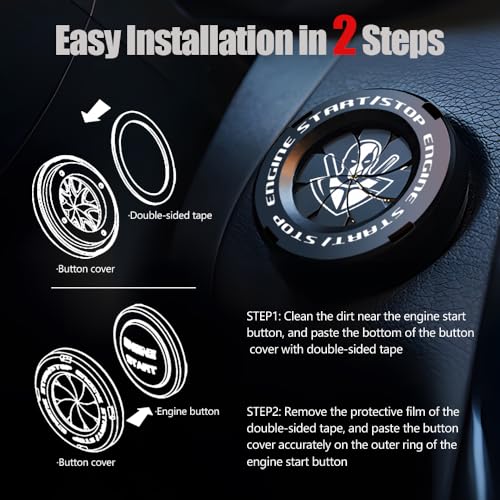 Rotary Push To Start Button Cover