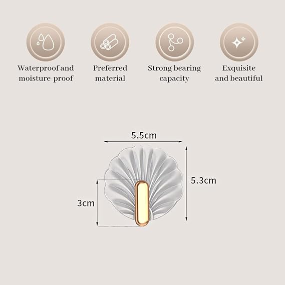 Shell Shaped Wall Hooks