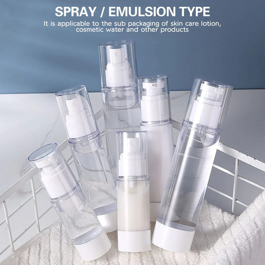 PORTABLE VACUUM LOTION DISPENSING BOTTLE