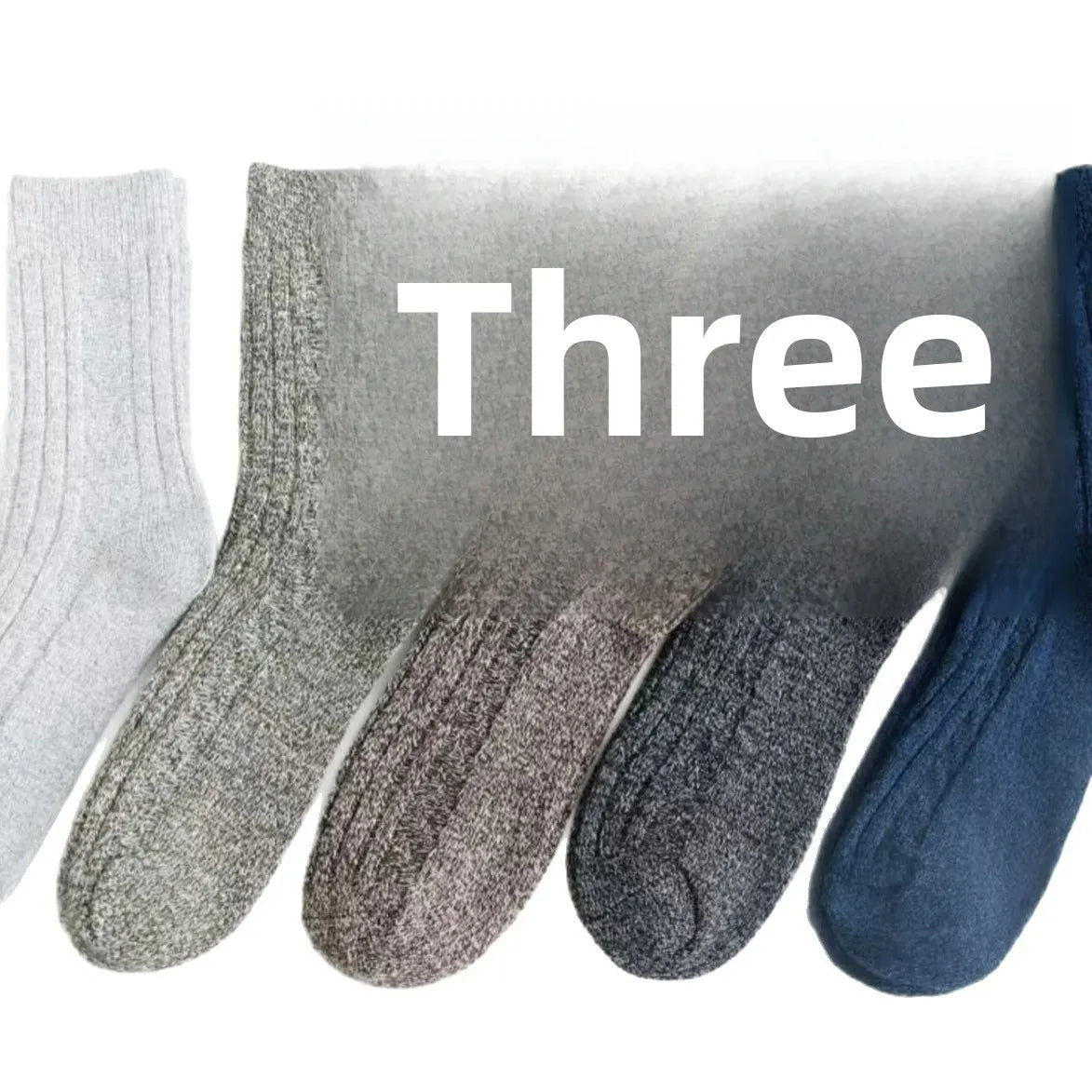 Warm Mid-Calf Knitted Socks