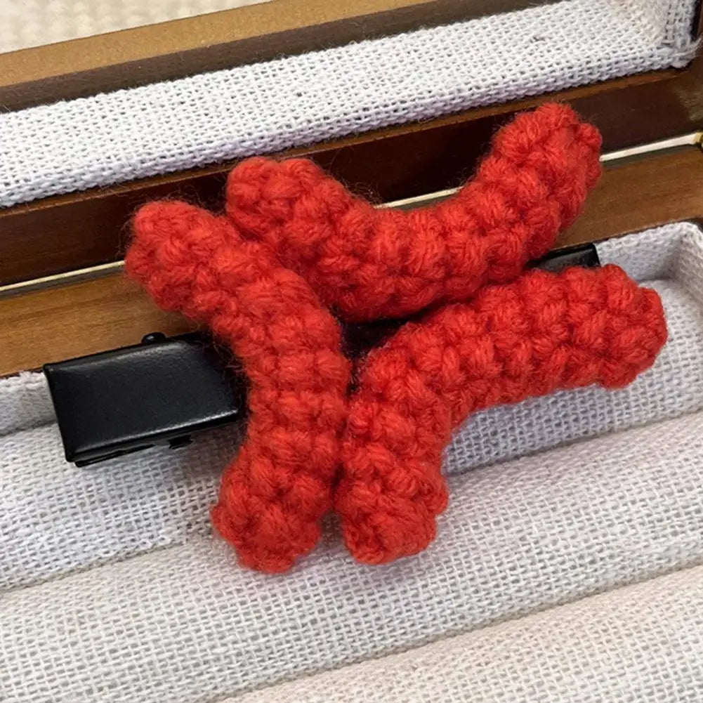 Wool Hairpin Angry One-Word Clip