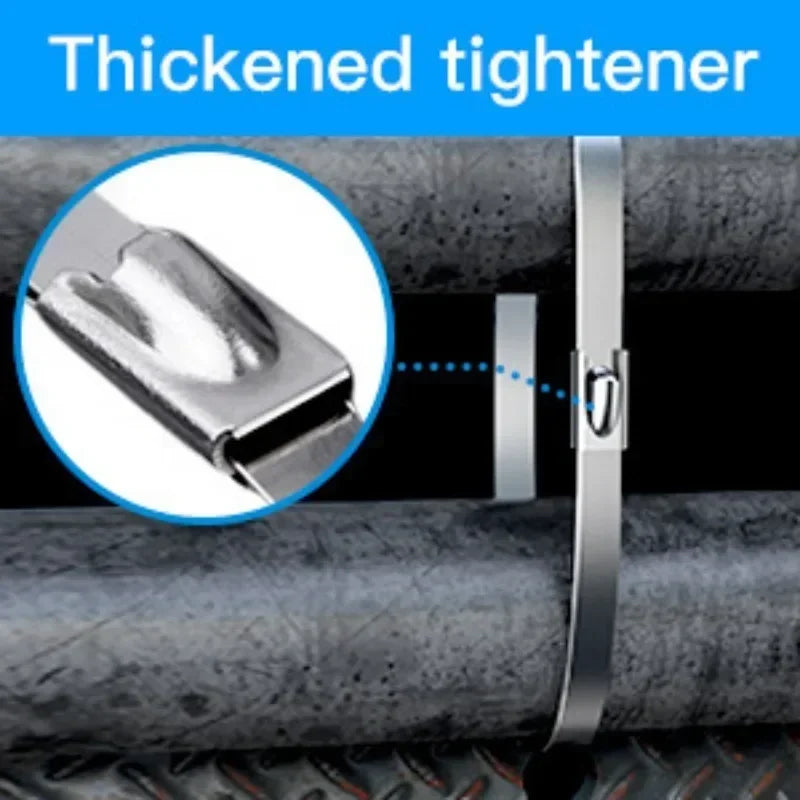 🔩304 Stainless Steel Cable Ties: Heavy-Duty, Secure & Weatherproof for Industrial & Outdoor Use