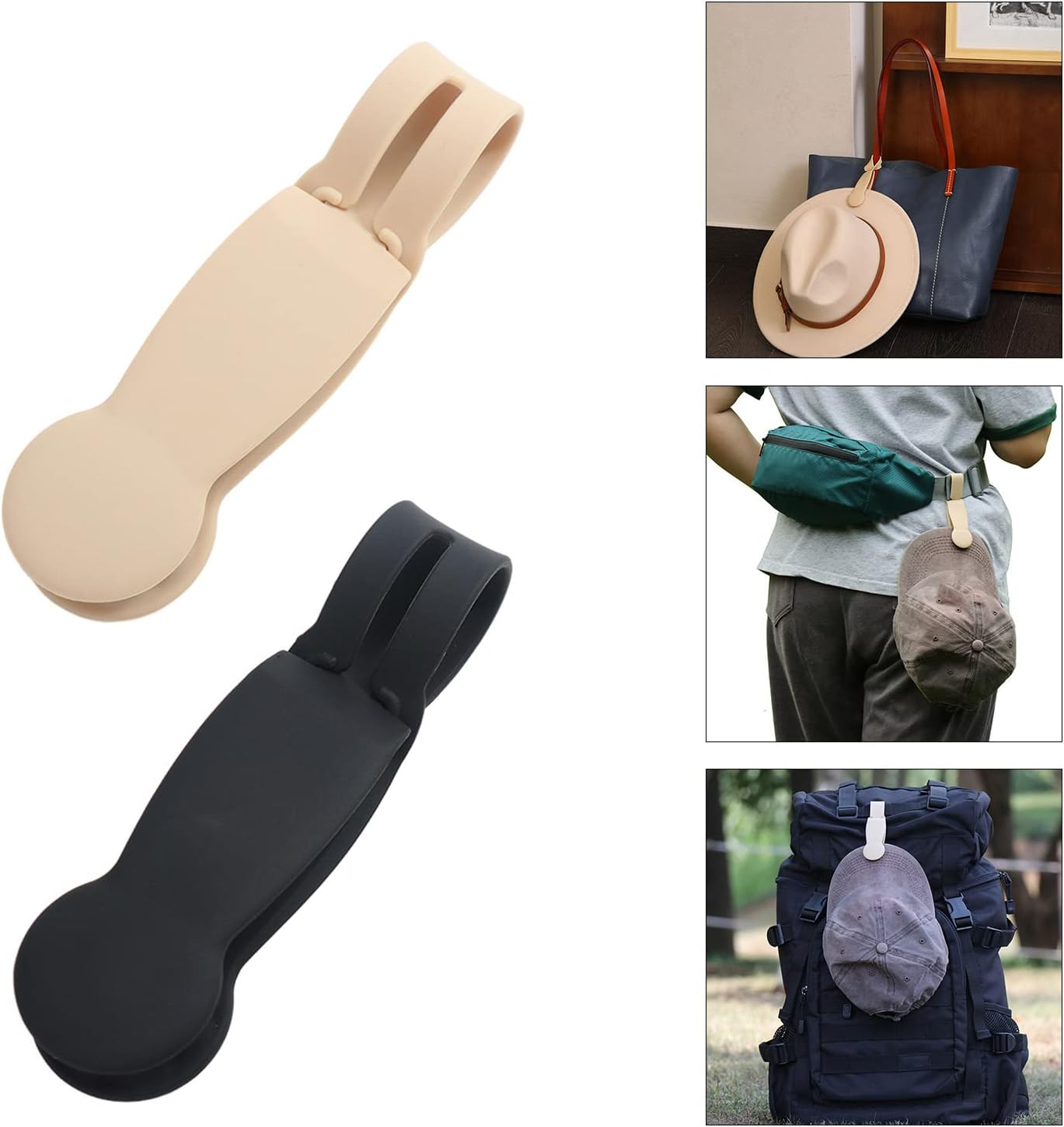Silicone Magnetic Cap Clip Hat Bag Clips