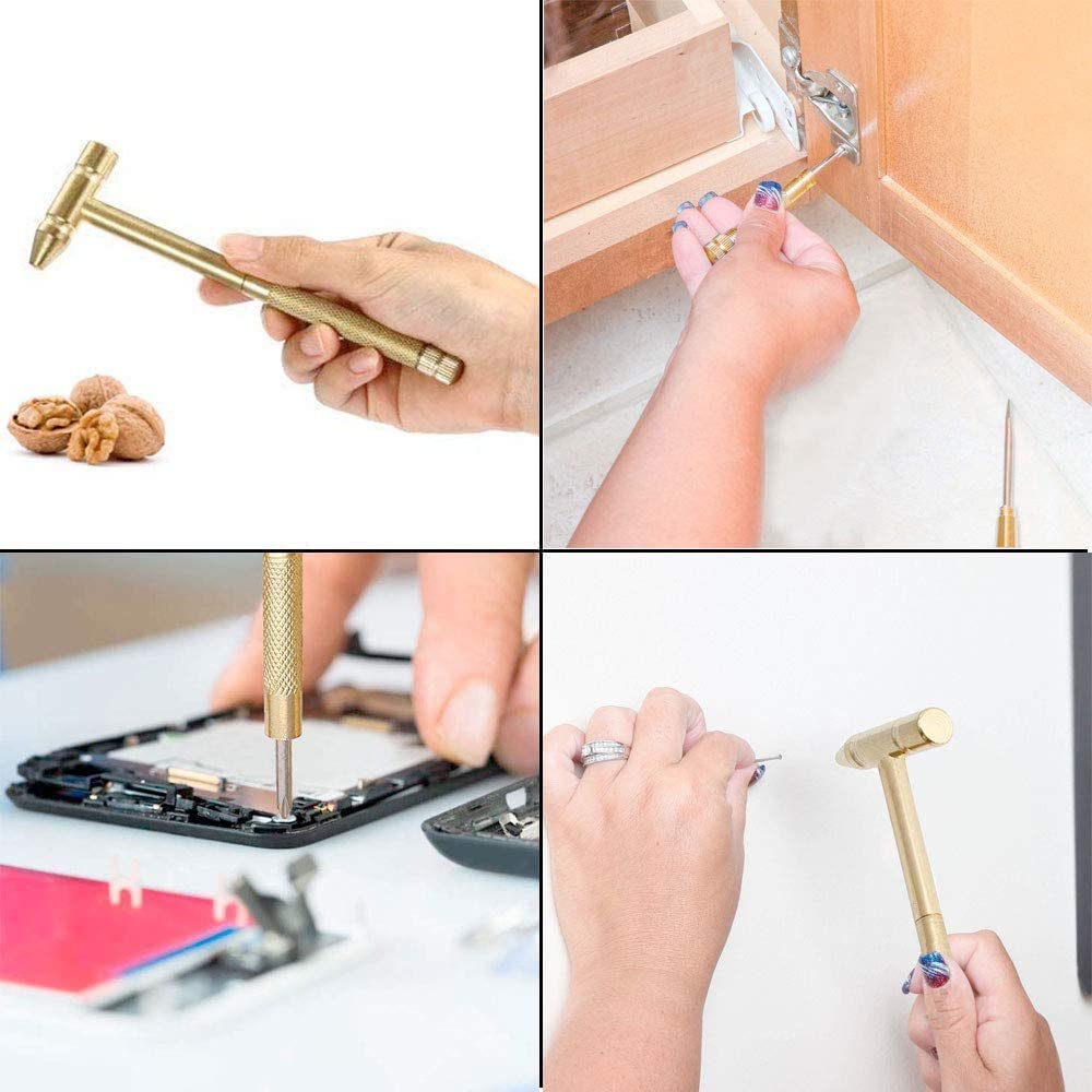 Multifunctional 5 in 1 Small copper Hammer