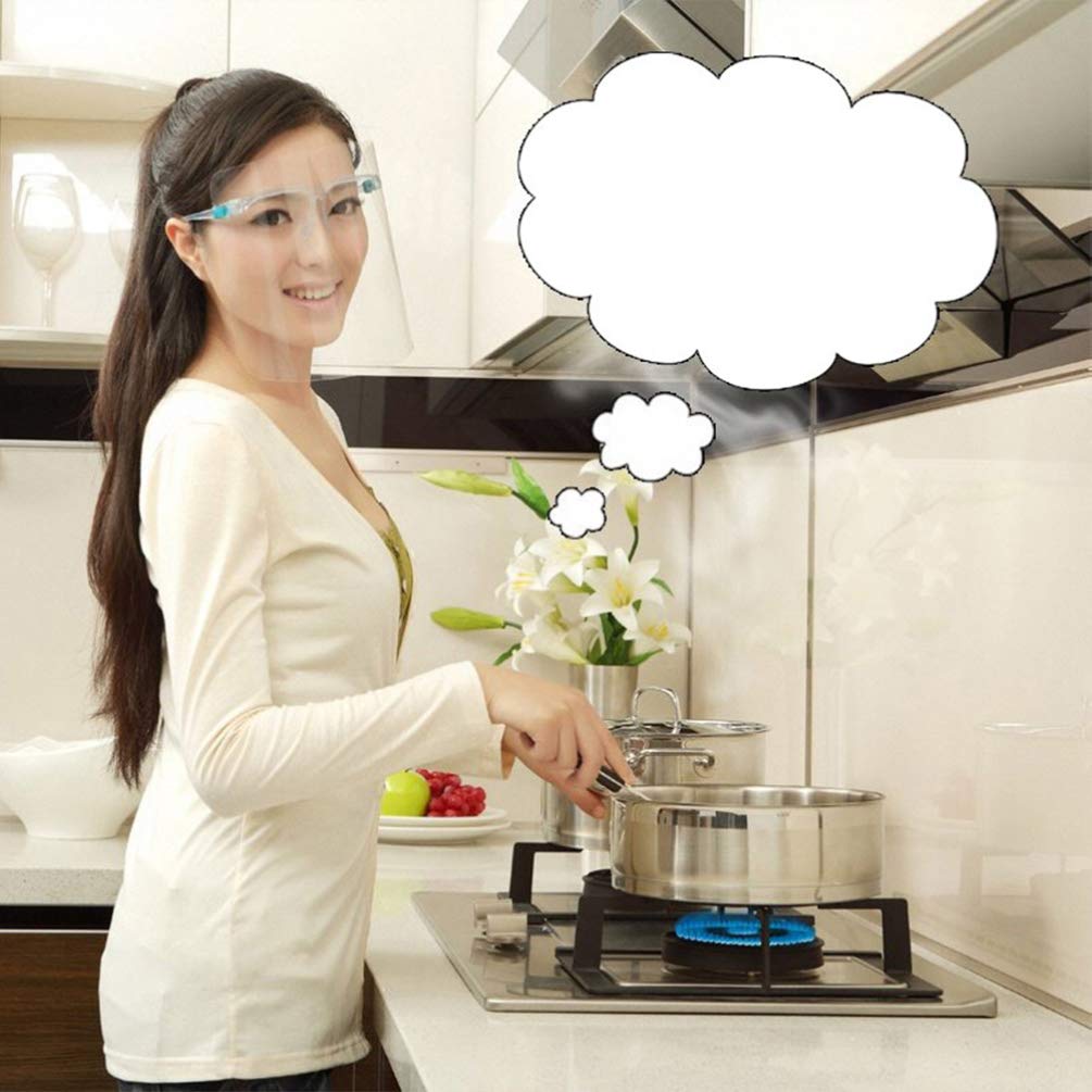 Eye Protection Transparent Face Screen Shield (pack of 2)