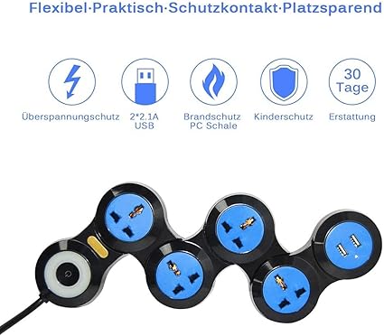 Power Strip Electric Universal Socket Plug