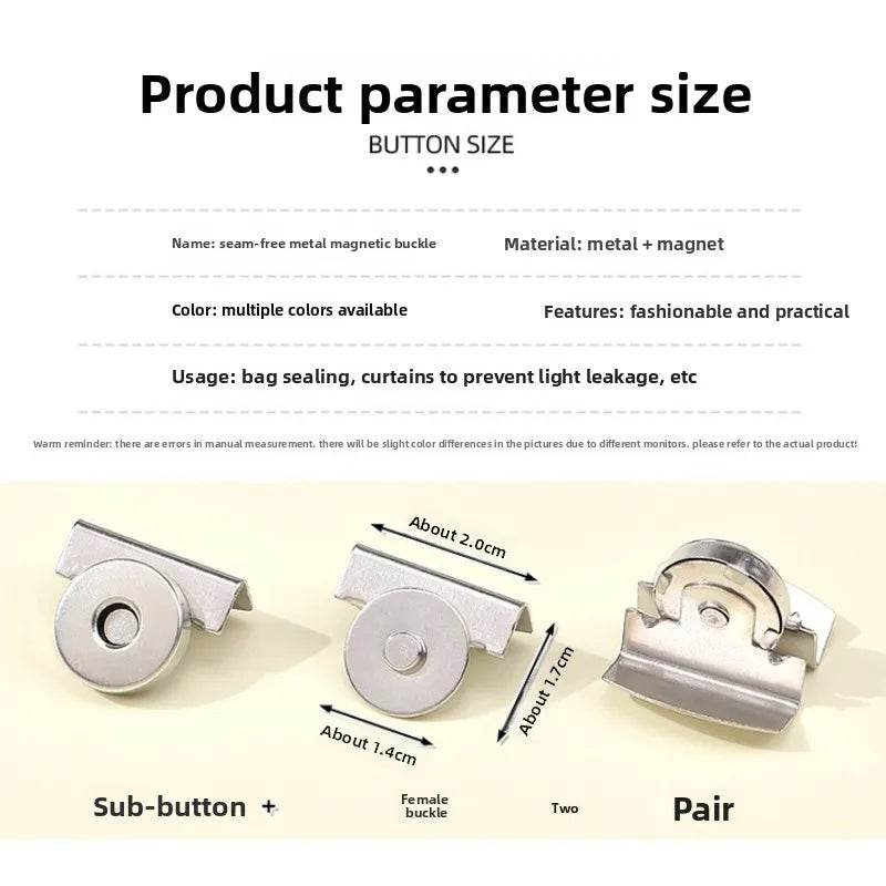 Bag Snap Accessories Magnetic Buckle