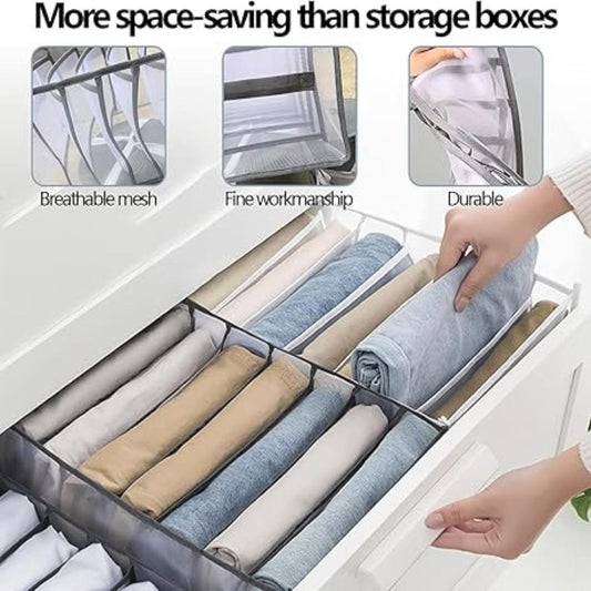 7 Grids Wardrobe Clothes Organizer