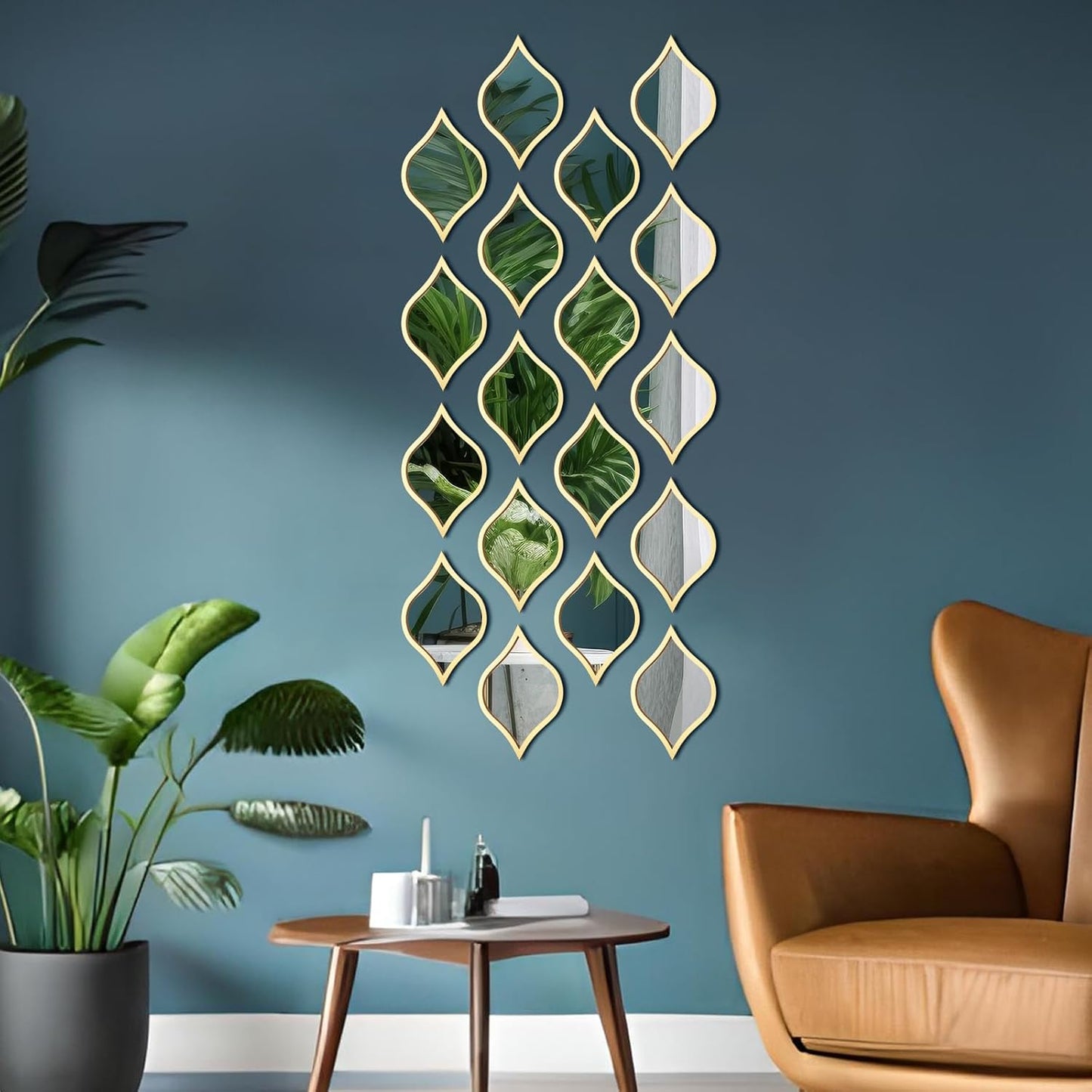 Teardrop Mirror Wall Decor