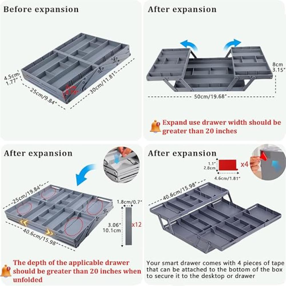 Multilevel Smart Drawer Organizer
