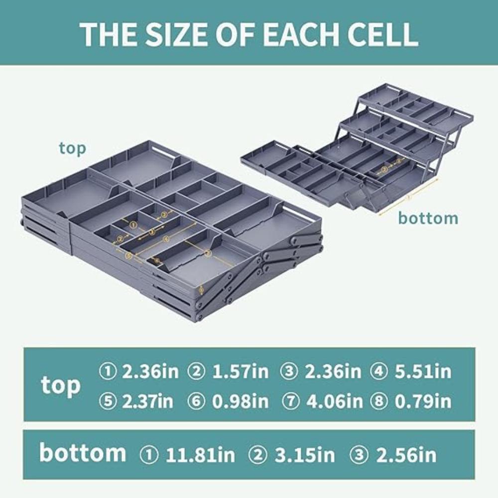 Multilevel Smart Drawer Organizer