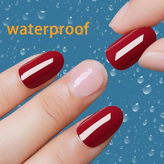 Artificial Nails Extensions With Glue Stickers