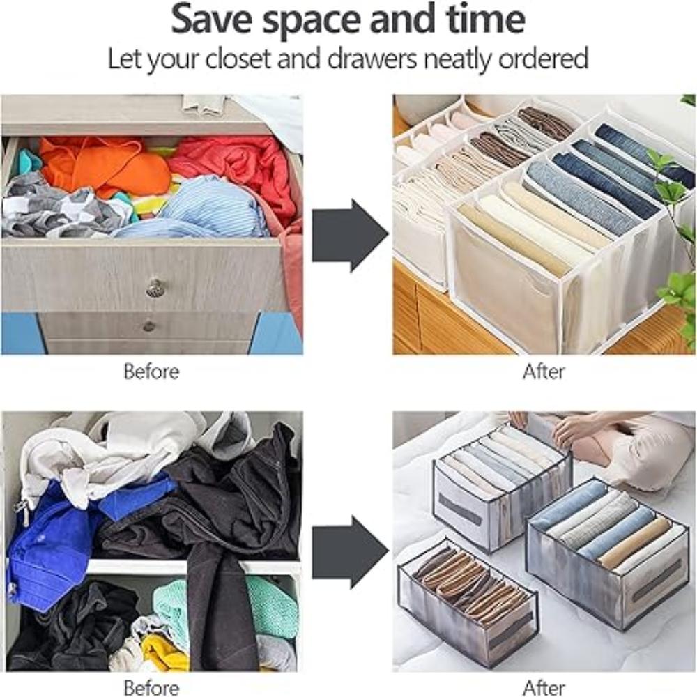 7 Grids Wardrobe Clothes Organizer