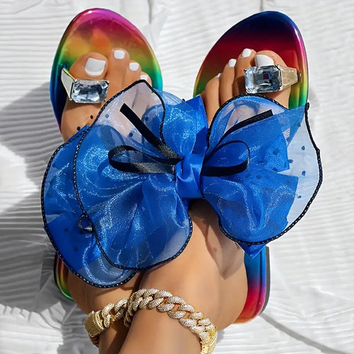 Bow Design Women's Flat Slippers