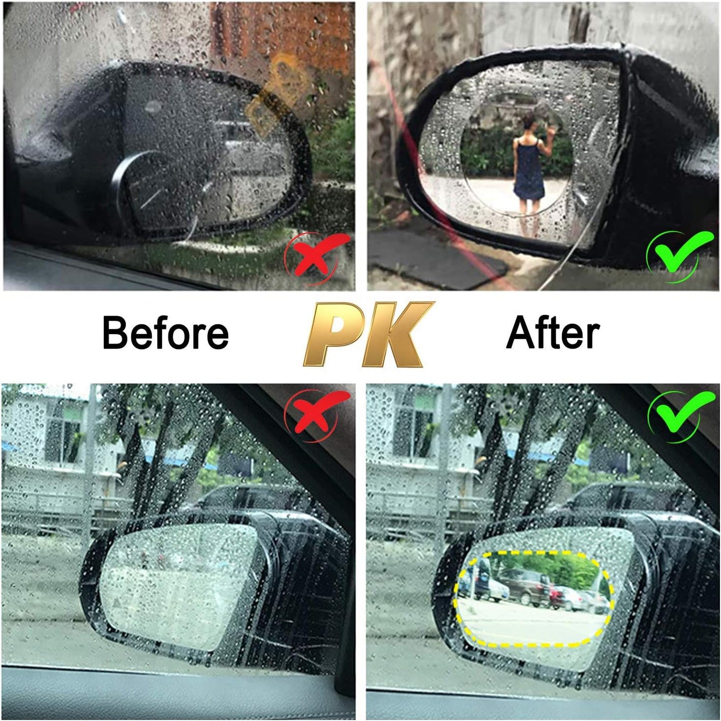 HD Nano Clear Protective Sticker Film for Car Mirrors
