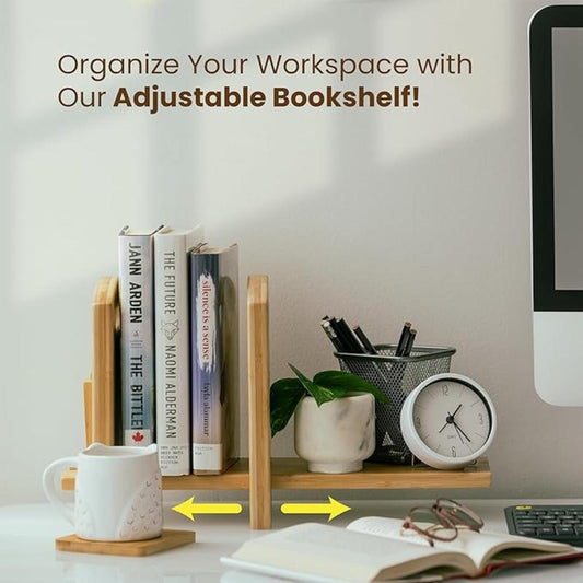 Adjustable Desktop Bookshelf