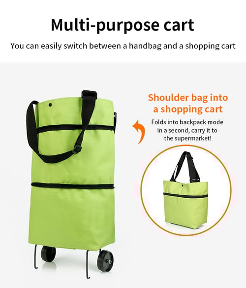 Shopping Bag Folding Green Bag
