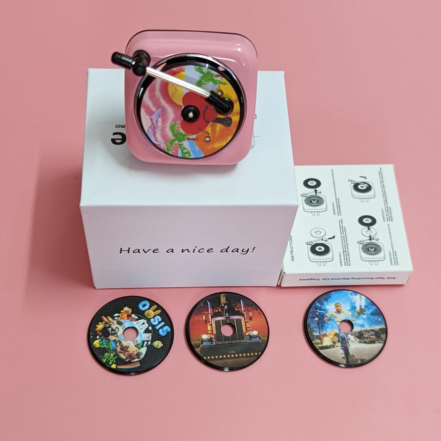 Creative Vinyl Record Spinner Stress Relief Gadget