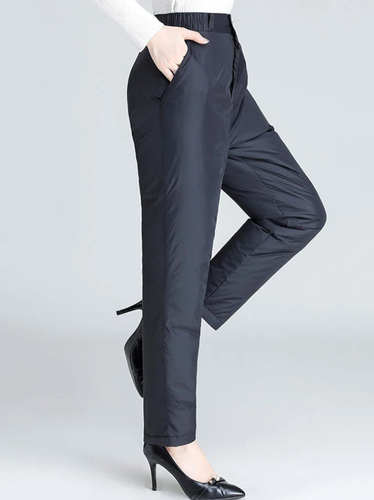 High Waist Warm Straight Pants 👖🔥