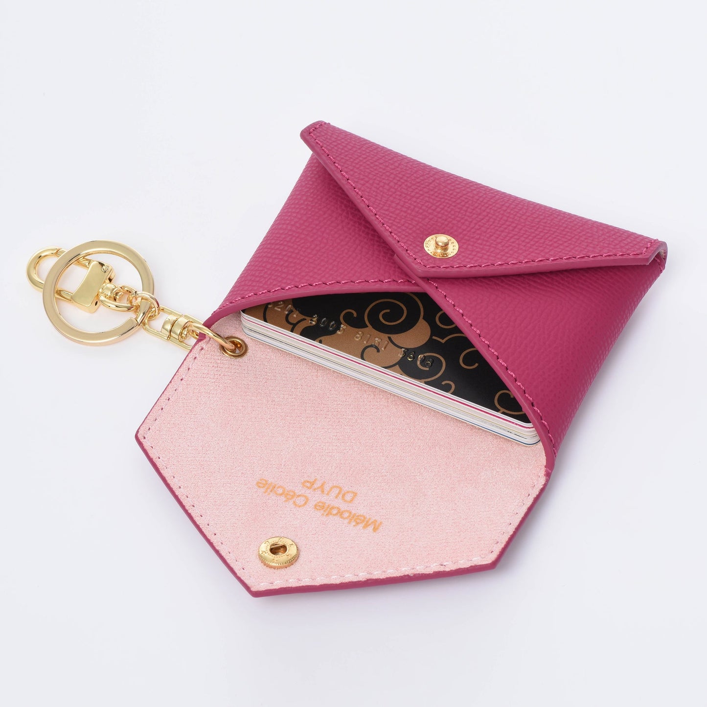 LEATHER MINI ENVELOPE BAG CHARM CARD HOLDER