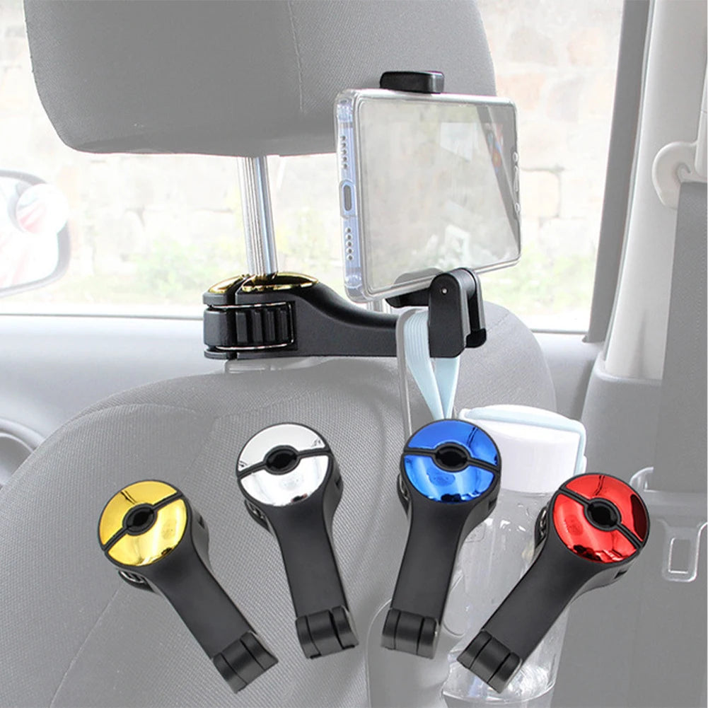 Car Headrest Organizer Hook with Phone Holder