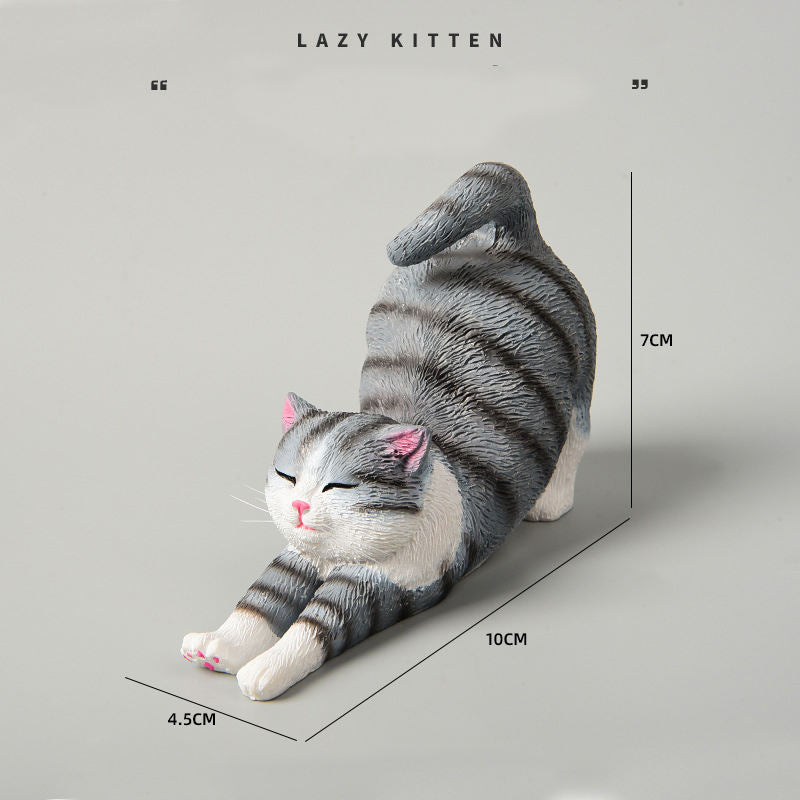 Adorable Lazy Kitty Desk Ornament 😸💤