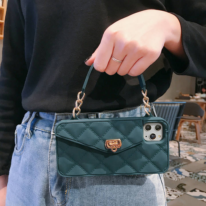 Girly Crossbody Purse Mobile Phone Cover Luxury Designer Silicon Wallet Phone case Strap for iPhone 11 12 13 14 15 16 Pro Max