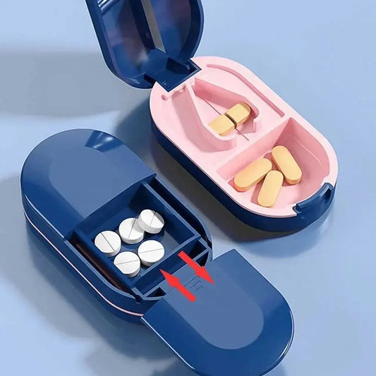 Plastic Cutter Pill Box Pill Organizer Case