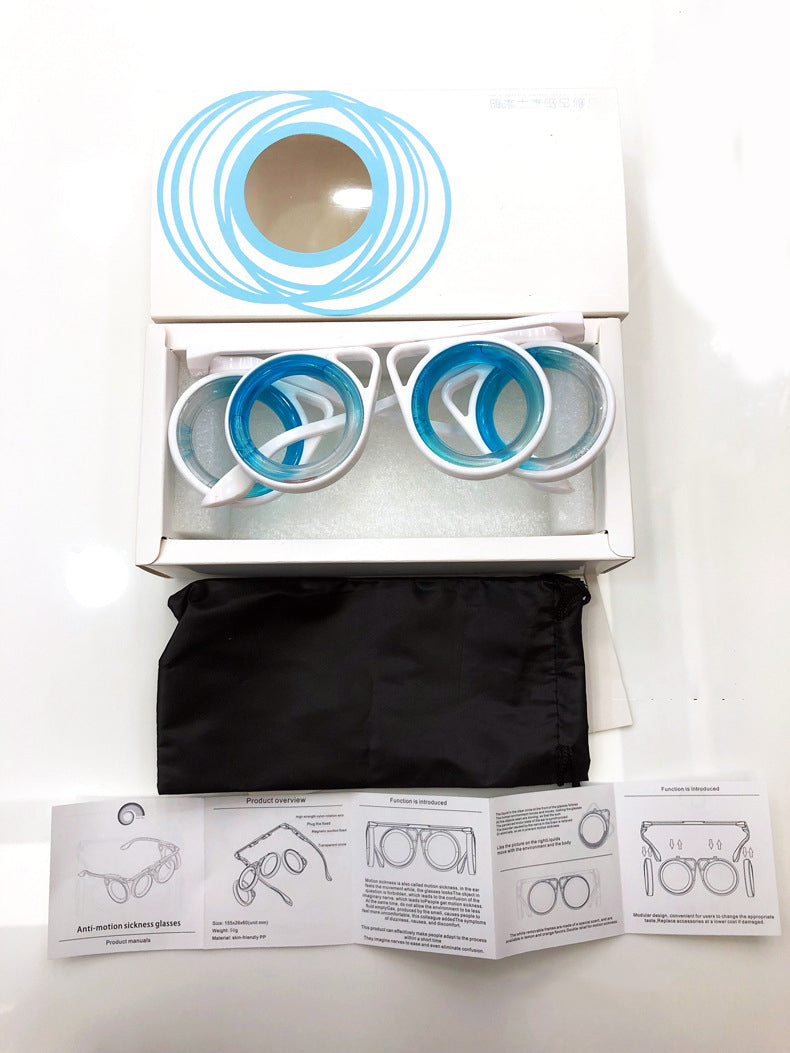 Anti-Motion Sickness Folding Travel Glasses