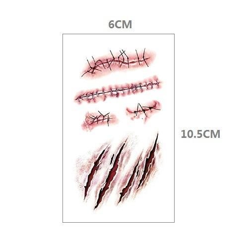 🩸 Horror Wound Tattoos Set 🕸️