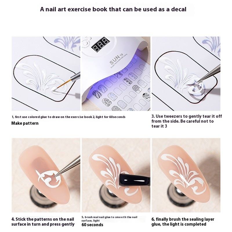 ๐
Nail Art Painting Exercise Book โจ๐จ