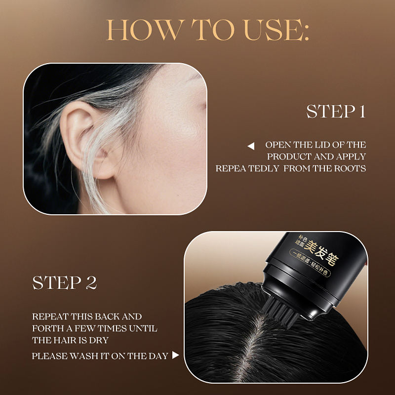 Water And Sweat Proof Hair Comb Dye