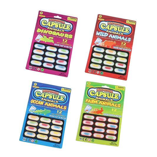 🦖 Reusable Growing Capsule Animals 🐄🐘🦕