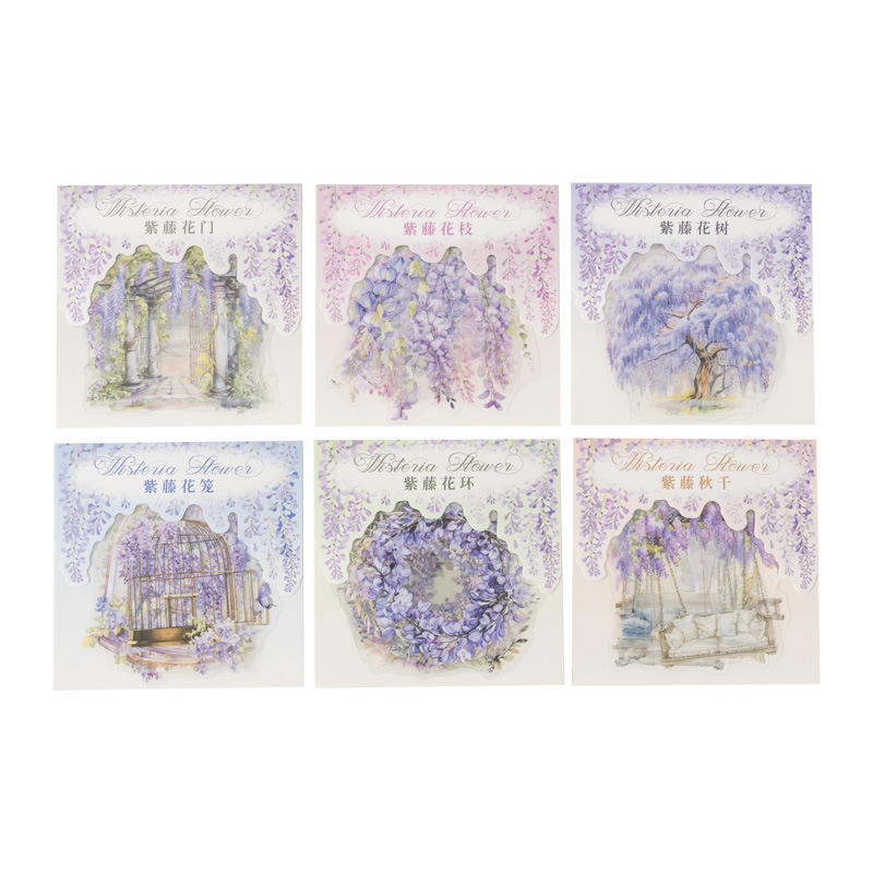🌸✨ Wisteria Flower Decorative Stickers Set ✨🌸