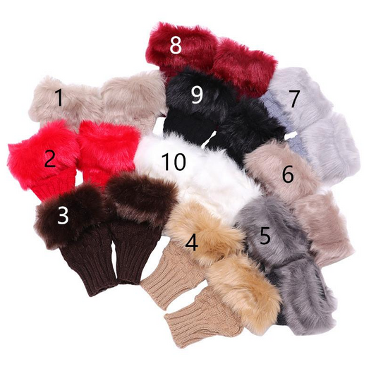 Women Faux Rabbit Fur Glove