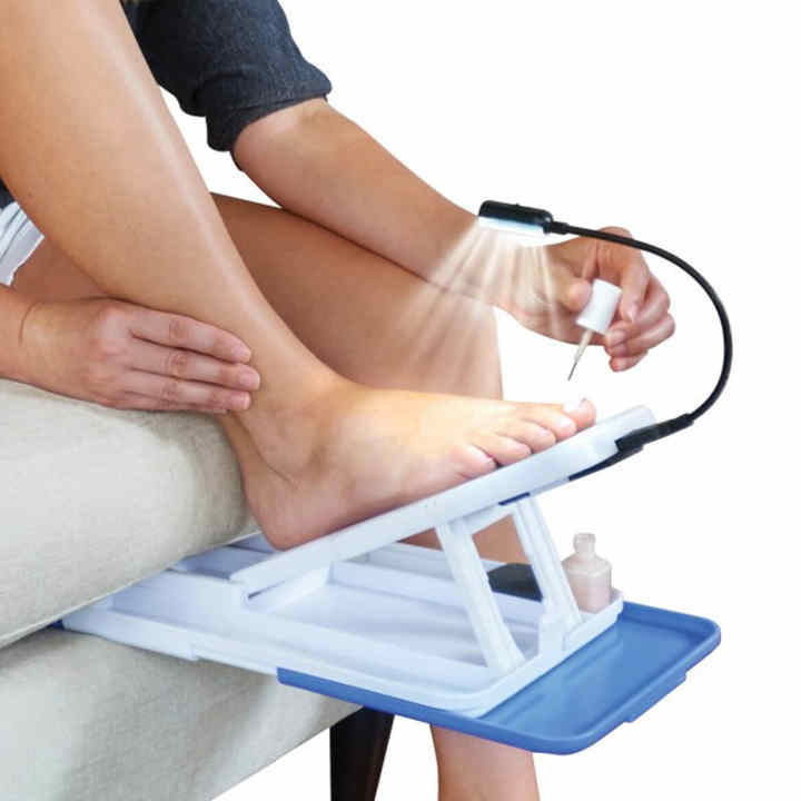 Pedicure Manicure Support Plate with Lamp